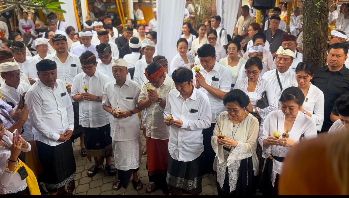Palebon Ida Pedanda Gede Sadhawa Jelantik Putra Dihadiri Megawati dan Bupati Badung